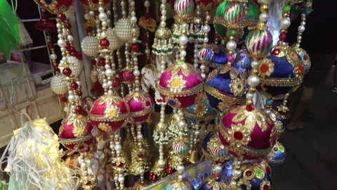 Diwali decorations Stock Footage 254189633
