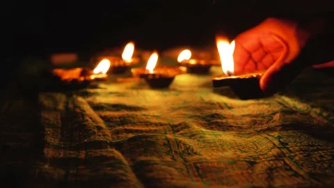 Diwali diya Stock Footage 158916006
