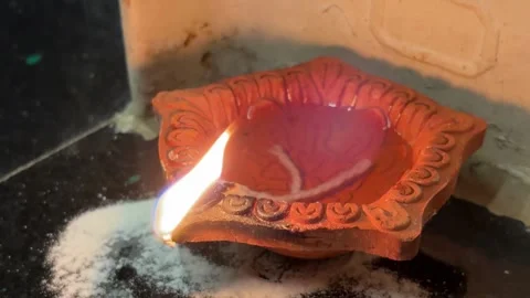 Diwali diya Stock Footage 320035691