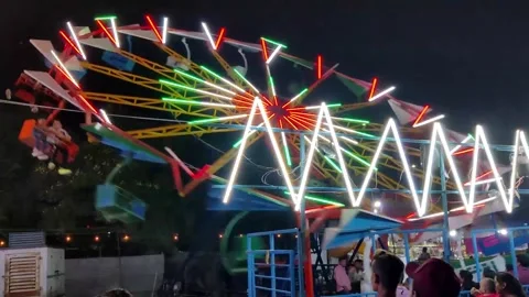 Diwali Fair Stock Footage 213895282