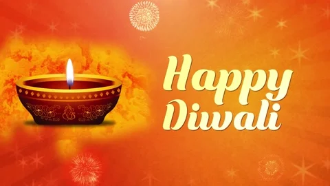 Diwali festival Loop background. Hindu f... | Stock Video | Pond5