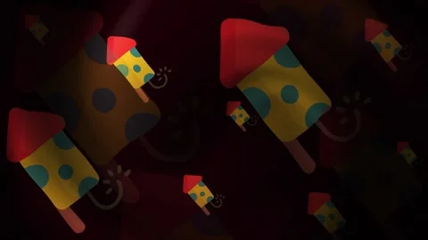 Diwali Firework Background Loop Stock Footage 309502764