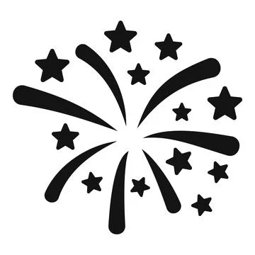 Diwali firework icon simple vector. Event party Illustrazione stock