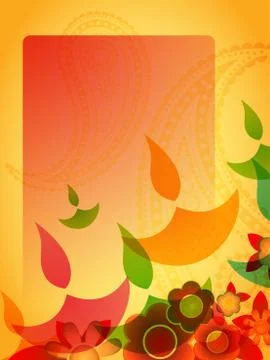 Diwali greeting background Stock Illustration