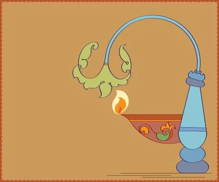 Diwali greeting design Stock Illustration