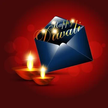 Diwali greeting Stock Illustration