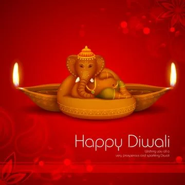 Diwali Holiday background Stock Illustration