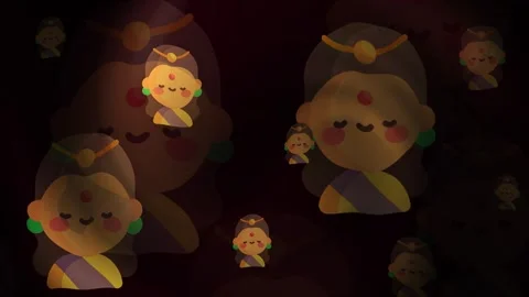 Diwali Indian Background Loop Stock Footage 309502771