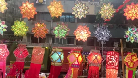 Diwali Lantern Stock Footage 255374358
