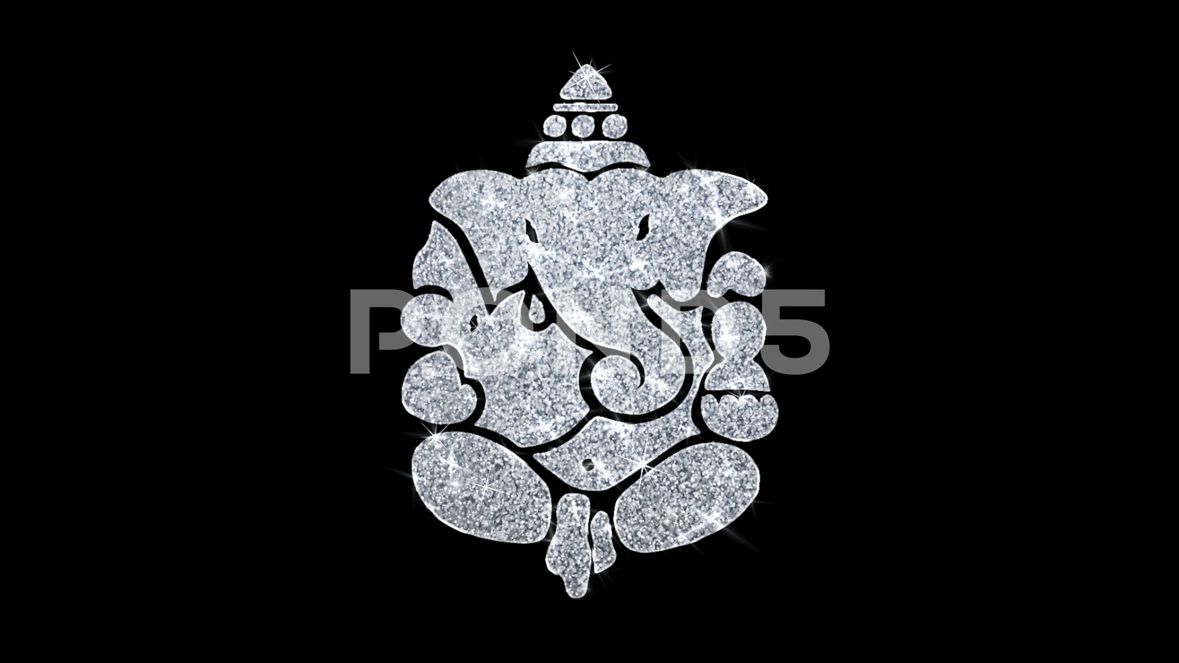 Diwali Lord Ganesh Element Blinking Icon... | Stock Video | Pond5