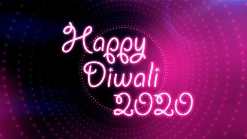 Diwali presentation with 3D Text with glowing light illusion in background. Stock Illustration