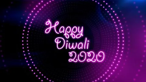 Diwali presentation with 3D Text with glowing light illusion in background. Stock Illustration