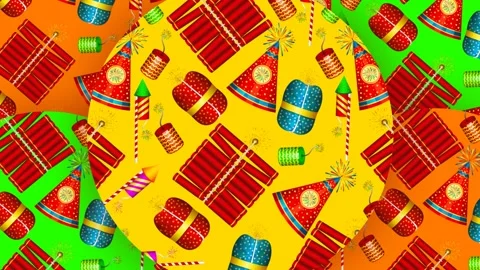Diwali Transition Cracker Firework Animation Alpha Background Stock Footage 218559022