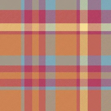 Diwali vector textile seamless, pyjamas check pattern plaid. Worn tartan fa.. Stockillustratie