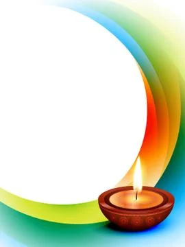 Diwali wave vector Stock Illustration