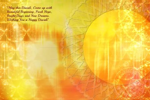 DiwaliBackgroundDesignYellow Stock Illustration