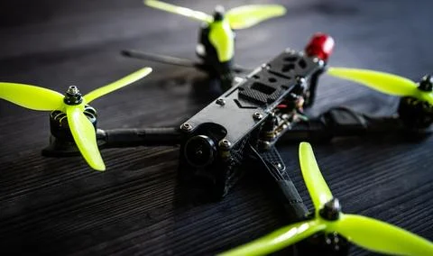 Diy Assembled Fpv Drone Quadcopter Stock Photos