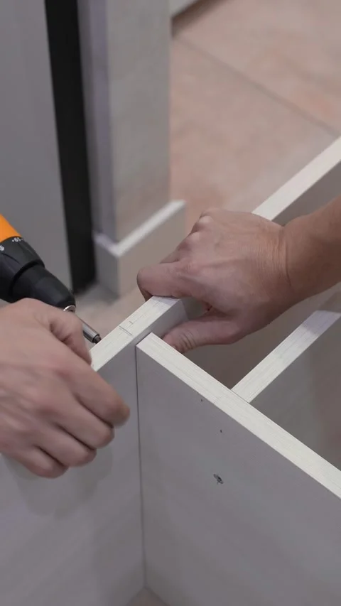 DIY Cabinet Project Stock Footage 303385499
