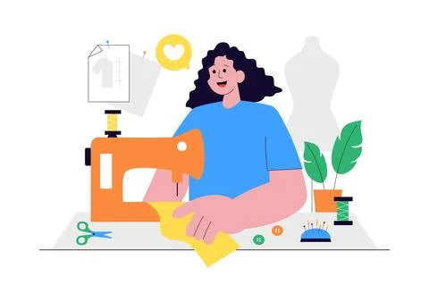 DIY Class Vector Illustration Featuring Craft Workshop Creative Handmade Ac.. Stock Illustration
