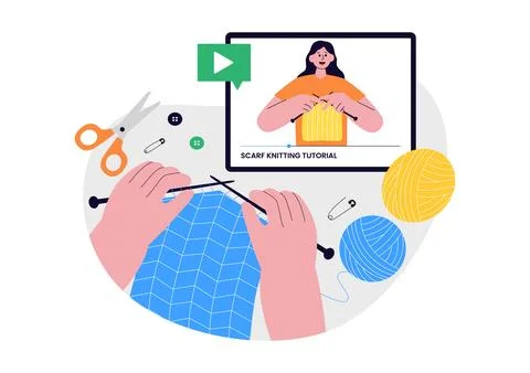 DIY Class Vector Illustration Featuring Craft Workshop Creative Handmade Ac.. Stock Illustration
