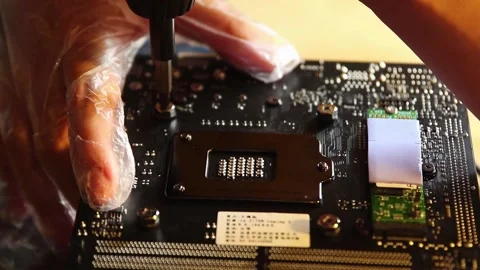 DIY computer building and customization concept. Stock Footage 158735906