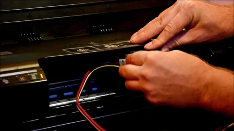 DIY Continuous Ink Setup: Save Ink and Print Smarter at Home Vídeos de archivo 320669837