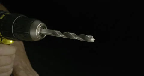 DIY cordless drill bit spinning. Stock Footage 170346007