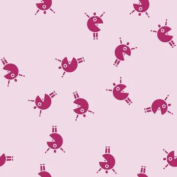 Diy costumes glyph seamless pattern Illustrazione stock
