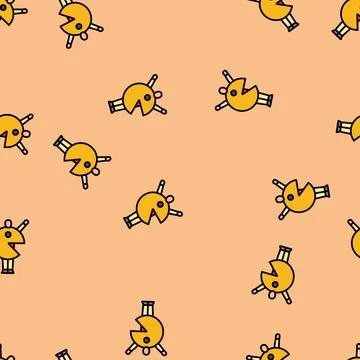 Diy costumes vector seamless pattern 스톡 일러스트