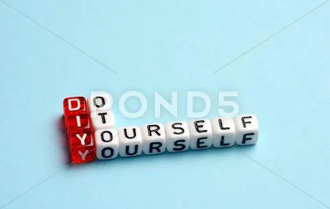DIY Do It Yourself blue Stock Photos