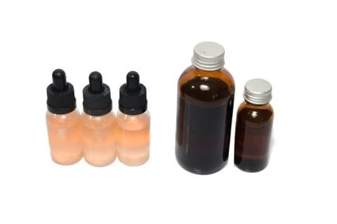 Diy (do it yourself) electronic cigarette juice Stock Photos