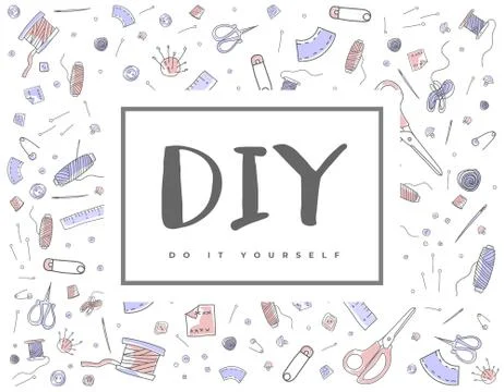 DIY Do it yourself Illustrazione stock