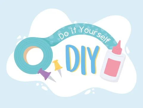DIY do it yourself Illustrazione stock
