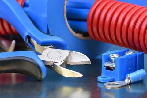 DIY electrical tools and component Foto stock