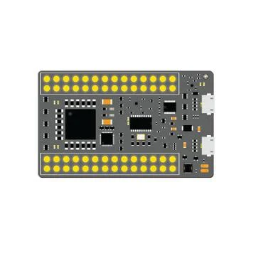 DIY electronic grey micro board with a microcontroller Stock Illustration
