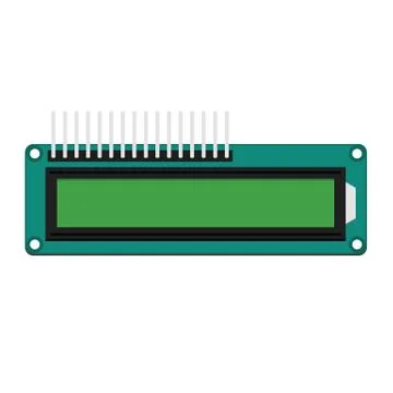 DIY electronic LCD board Stock Illustration