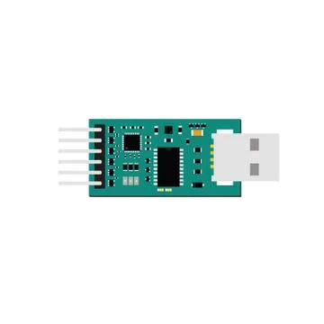 DIY electronic usb uart board Stock Illustration