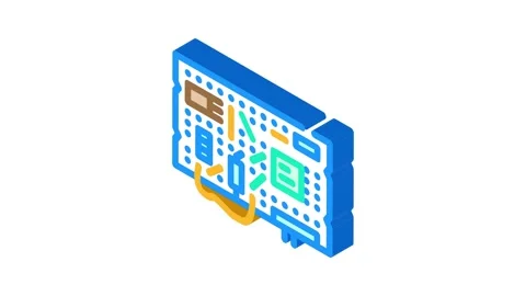 Diy electronics tech enthusiast isometric icon animation Stock Footage 327285641