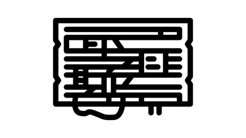 Diy electronics tech enthusiast line icon animation Stock Footage 326756103