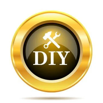 Diy icon. internet button on white background.. Ilustración de archivo