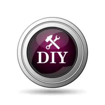Diy icon. internet button on white background.. Ilustración de archivo