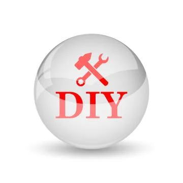 Diy icon. internet button on white background.. Stock Illustration