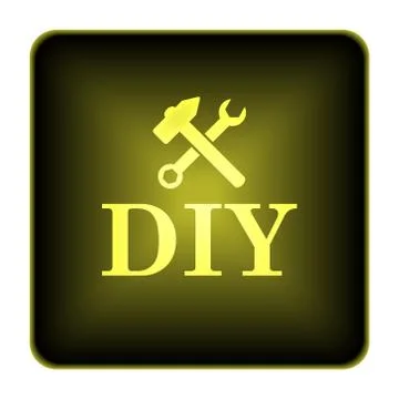 Diy icon. internet button on white background.. Ilustración de archivo