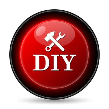 Diy icon. internet button on white background.. Ilustración de archivo