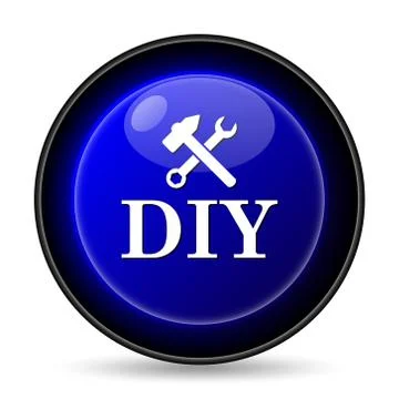 Diy icon. internet button on white background.. Ilustración de archivo