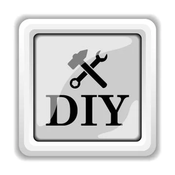 Diy icon. internet button on white background.. Ilustración de archivo