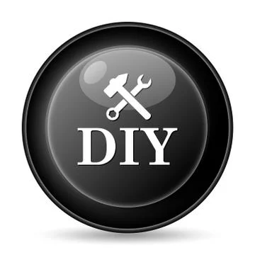 Diy icon. internet button on white background.. Ilustración de archivo
