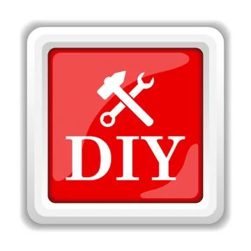 Diy icon. internet button on white background.. Ilustración de archivo