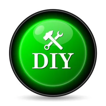  diy icon. internet button on white background.. Ilustración de archivo