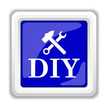 DIY icon. Internet button on white background.. Ilustración de archivo